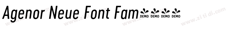 Agenor Neue Font Fam字体转换